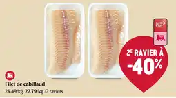 Delhaize Filet de cabillaud aanbieding