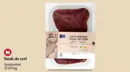 Delhaize Steak de cerf Assaisonné aanbieding