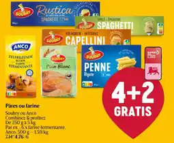 Delhaize Soubry ou Anco Pâtes ou farine aanbieding