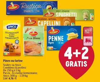Delhaize Soubry ou Anco Pâtes ou farine aanbieding