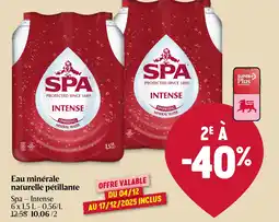 Delhaize Spa - IntenseEau minérale Eau minérale naturelle pétillante aanbieding