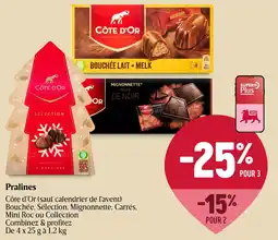 Delhaize Côte d'Or Pralines aanbieding
