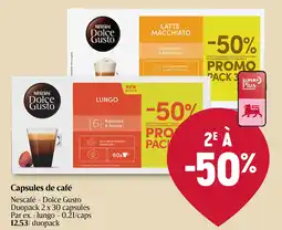 Delhaize Nescafé - Dolce Gusto Capsules de café aanbieding