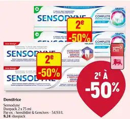 Delhaize Sensodyne Dentifrice aanbieding