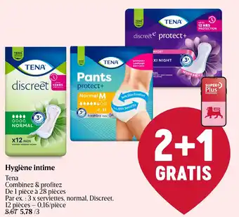 Delhaize Tena Hygiène intime aanbieding