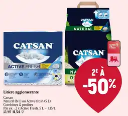Delhaize Catsan Litière agglomérante aanbieding