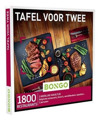 Dreamland Bongo cadeaubon Tafel voor Twee aanbieding