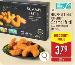 ALDI Gourmet finest cuisine scampi fritti aanbieding