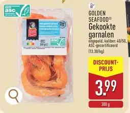 ALDI Golden seafood gekookte garnalen aanbieding