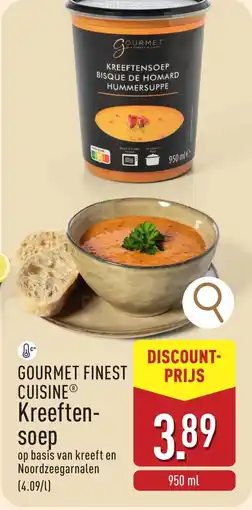 ALDI Gourmet finest cuisine kreeftensoep aanbieding