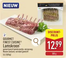 ALDI Gourmet finest cuisine lamskroon aanbieding