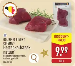 ALDI Gourmet finest cuisine hertenkalfsteak natuur* aanbieding