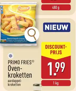 ALDI Primo fries ovenkroketten aanbieding
