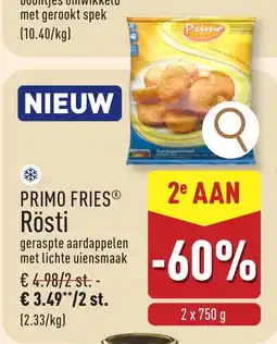 ALDI Primo fries rösti aanbieding