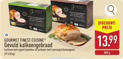 ALDI Gourmet finest cuisine gevuld kalkoengebraad aanbieding