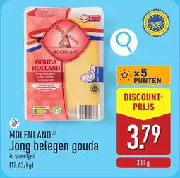 ALDI Molenland Jong belegen gouda aanbieding