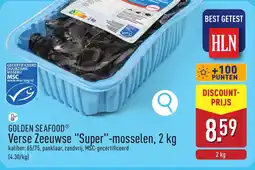 ALDI Golden seafood verse zeeuwse "super" mosselen aanbieding