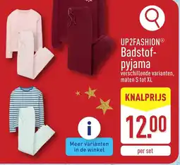 ALDI UP2FASHION Badstofpyjama aanbieding