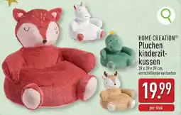 ALDI Home creation pluchen kinderzit- kussen aanbieding