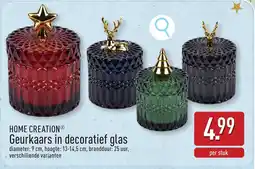 ALDI Home creation geurkaars in decoratief glas aanbieding