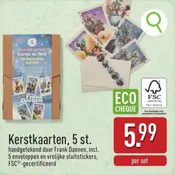 ALDI Kerstkaarten aanbieding