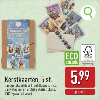 ALDI Kerstkaarten aanbieding