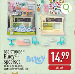 ALDI Bbc studios bluey speelset aanbieding