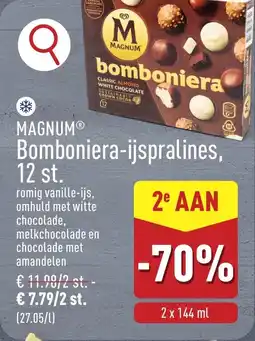 ALDI Magnum Bomboniera-ijspralines aanbieding