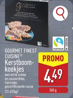 ALDI Gourmet finest cuisine kerstboomkoekjes aanbieding