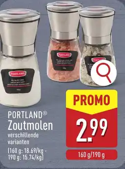 ALDI Portland zoutmolen aanbieding