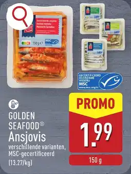 ALDI Golden seafood ansjovis aanbieding