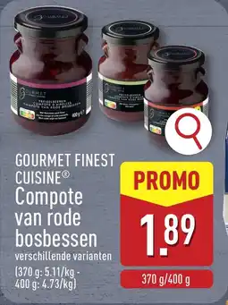 ALDI Gourmet finest cuisine compote van rode aanbieding