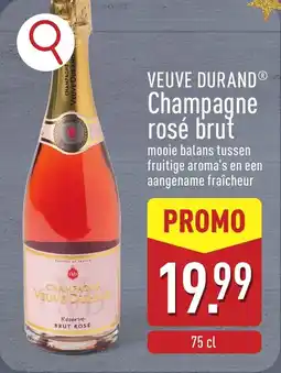 ALDI Veuve durand champagne rosé brut aanbieding