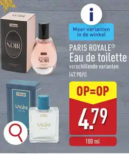 ALDI Paris royale eau de toilette aanbieding
