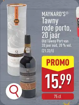 ALDI Maynard's tawny rode porto aanbieding