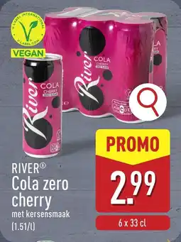 ALDI River cola zero cherry aanbieding