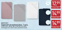 ALDI Novitesse supersoft jerseyhoeslaken aanbieding