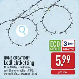 ALDI Home creation ledlichtketting aanbieding