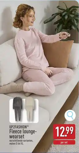 ALDI UP2FASHION Fleece lounge wearset aanbieding