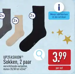ALDI UP2FASHION Sokken aanbieding