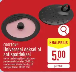 ALDI Crofton universeel deksel of antispatdeksel aanbieding