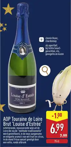 ALDI AOP Touraine de Loire Brut 'Louise d'Estrée' aanbieding