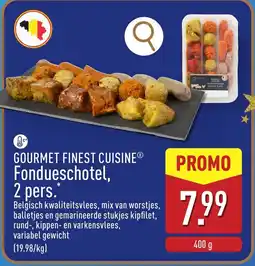 ALDI Gourmet finest cuisine fondueschotel aanbieding