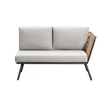 Leen Bakker Loungezetel Almeria rechts - naturelkleur - Leen Bakker aanbieding