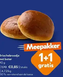 OKay Briochebroodje met boter 90 g aanbieding