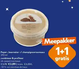 OKay Peper-, bearnaise- of champignonroomsaus 210 ml aanbieding