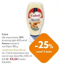 OKay Calvé mayonaise met eieren top-downfles 430 ml aanbieding