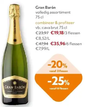 Gran Barón volledig assortiment 75 cl