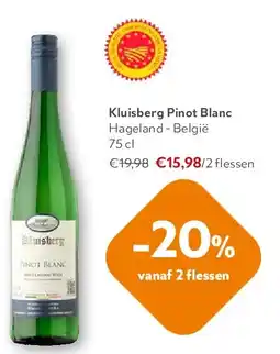 OKay Kluisberg Pinot Blanc Hageland - België 75 cl aanbieding