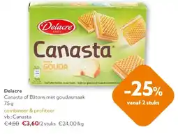 OKay Delacre Canasta of Bâtons met goudasmaak 75 g aanbieding